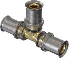 Tee 25x25x25mm metal, M5, Wavin