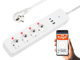 Įrankiai ir matavimo prietaisai // Įrankių, priedų naujienos // 98-424# Inteligentna listwa zasilająca biała 3m 2xusb+usb-c wifi tuya