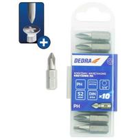 Įrankiai ir matavimo prietaisai // Rankiniai įrankiai ir rankinių įrankių komplektai // Końcówki wkrętakowe phillips ph2x25mm, 10szt pudełko plast