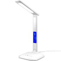 LED apšvietimas // Šviestuvai iš naujų pristatymų // Lampka led biurkowa 5 trybów światła ładowarka ekran lcd budzik zegar temp