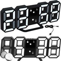 Garso ir HiFi sistemos // Radio Clock // Zegar elegroniczny led budzik termometr alarm data - e290