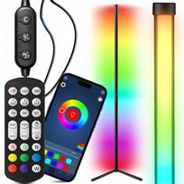 LED apšvietimas // Šviestuvai iš naujų pristatymų // Lampa narożna podłogowa stojąca rgb led pilot aplikacja music sensor 150cm