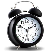 Garso ir HiFi sistemos // Radio Clock // Zegar retro budzik klasyczny baterie głośny alarm idealny na prezent klasyk