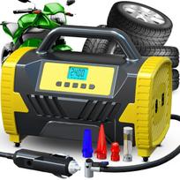 Įrankiai ir matavimo prietaisai // Automobilių dirbtuvių įrankiai ir įranga // Kompresor samochodowy 12v 230v pompka przenośna bezolejowy hq sprężarka - er1098