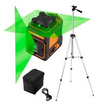 Įrankiai ir matavimo prietaisai // Įrankių, priedų naujienos // Laser płaszczyznowy 30 m, 5 linii, 360° w poziomie, z etui i statywem 1.5 m