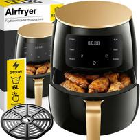 Produktai namams ir sodui // Įvairūs namų ir buities priedai // Frytkownica beztłuszczowa air fryer 6l powietrzna piekarnik 2400w - or1294