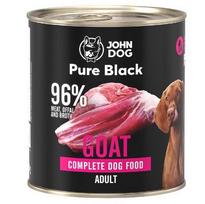 JOHN DOG Pure Black Mono Goat meat - wet dog food - 800g
