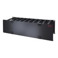 APC NetShelter Cable Management, Horizontal Cable Manager, 3U, Single Side with Cover, 482.6 x 133.35 x 165.1 mm