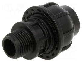 Splice terminal: clamping | Thread: G 1/2" external | 20mm | Plast