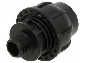 Splice terminal: clamping | Thread: G 1/2" external | 25mm | Plast