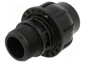 Splice terminal: clamping | Thread: G 1" external | 25mm | Plast