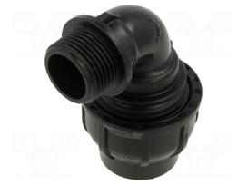 Splice terminal: clamping | Thread: G 1" external | 32mm | Plast