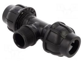 Splice terminal: clamping | for PE pipes | Plast | Medium: water