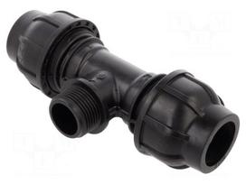 Splice terminal: clamping | for PE pipes | Plast | Medium: water