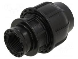 Splice terminal: clamping | Thread: G 1" internal | 40mm | Plast