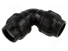 Splice terminal: clamping | 50mm | for PE pipes | Plast | 16bar