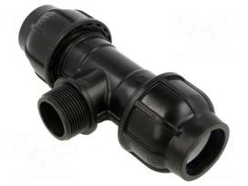 Splice terminal: clamping | for PE pipes | Plast | Medium: water