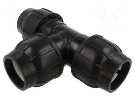 Splice terminal: clamping | 63mm | for PE pipes | Plast