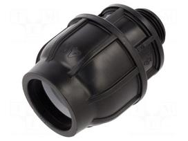 Splice terminal: clamping | Thread: G 1" external | 40mm | Plast