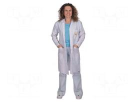 Coat | ESD,unisex | white | XL | cotton,polyester,conductive fibers