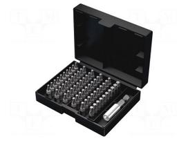 Tools set: screwdriver bits | plastic box | Torx® | 1/4" | 61pcs.
