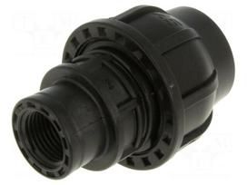 Splice terminal: clamping | Thread: G 1/2" internal | 25mm | Plast