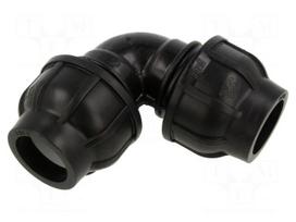 Splice terminal: clamping | 32mm | for PE pipes | Plast | 16bar