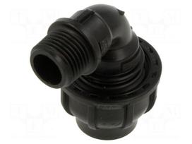 Splice terminal: clamping | Thread: G 1/2" external | 20mm | Plast