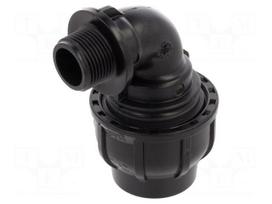 Splice terminal: clamping | Thread: G 3/4" external | 32mm | Plast