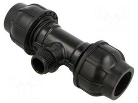Splice terminal: clamping | for PE pipes | Plast | Medium: water