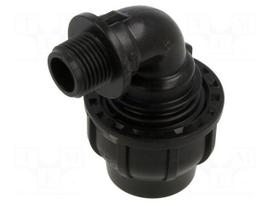 Splice terminal: clamping | Thread: G 1/2" external | 25mm | Plast