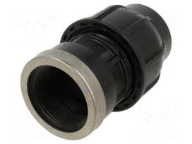 Splice terminal: clamping | Thread: G 1 1/2" internal | 40mm | Plast
