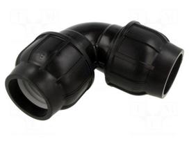 Splice terminal: clamping | 63mm | for PE pipes | Plast | 16bar