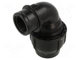 Splice terminal: clamping | Thread: G 1" internal | 40mm | Plast