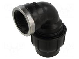 Splice terminal: clamping | Thread: G 2" internal | 63mm | Plast
