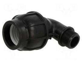 Splice terminal: clamping | Thread: G 1" external | 40mm | Plast