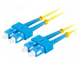 Fiber patch cord | SC/UPC,both sides | 10m | 9/125um | LSZH | blue