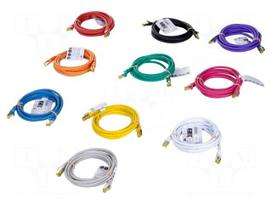 Patch cord | S/FTP | Cat 6a | RJ45 plug,both sides | stranded | Cu | 3m