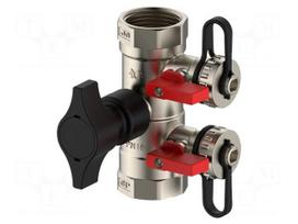 Service valve | G 1" internal x2,G 3/4" internal x2 | 0÷120°C