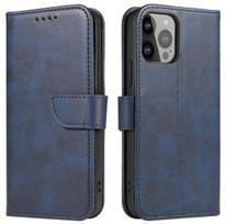 Knygos tipo dėklas dėklai iLike Samsung Galaxy A34 5G cover with flip wallet stand Blue