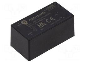 Converter: AC/DC | 15W | 85÷305VAC | Usup: 100÷430VDC | Uout: 24VDC