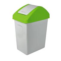 Įrankiai ir matavimo prietaisai // Įrankių, priedų naujienos // Kosz na śmieci 25L uchylny BranQ zielony
