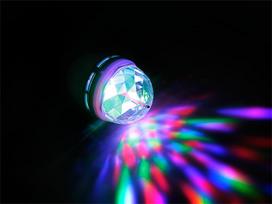 LED apšvietimas // Šviestuvai iš naujų pristatymų // 87-230# Żarówka led e27 7w rgb kolorowa disco