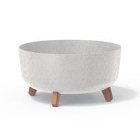 Produktai namams ir sodui // Lauke | Sodo baldai // Doniczka Gracia Low Eco Wood DGRL400LW biały eco