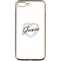 Nugarėlės dėklai Guess Apple iPhone 7 Plus / 8 Plus Apple Heart TPU Case Gold