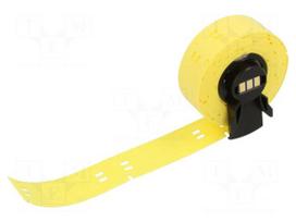 Label | yellow | for printer,for marking wire and cable | glueless