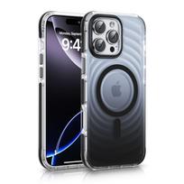 Nugarėlės dėklai Evelatus Apple iPhone 15 EchoWave Clear MagSafe Black