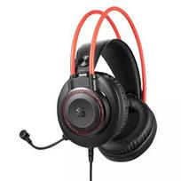 Gaming headset A4Tech Bloody G200 with microphone, 2 m cable, LED lighting, 3.5 mm jack + USB, red/black