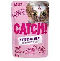 CATCH Three kinds of meat and carrot in jelly - wet cat food - 85g