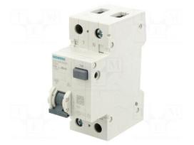 RCBO breaker | Inom: 16A | Ires: 30mA | Poles: 1+N | 230/400VAC | IP20